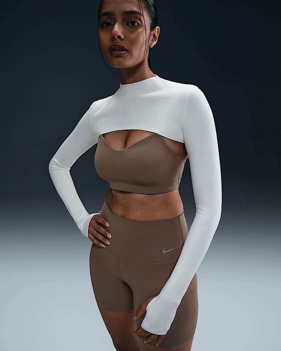 Nike Zenvy Women's Dri-FIT Long-Sleeve Shrug Top. Nike IL